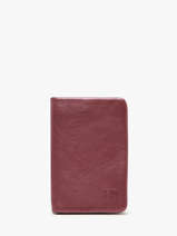 Portefeuille Wallet Leder Biba Rood wallet SFM4L