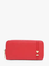 Portefeuille Porte-cartes Miniprix Rouge love 78SM2642