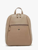Sac  Dos Hexagona Marron luna 6820085