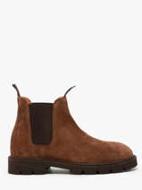 Chelsea Boots Brighton Uit Leder Schmoove Bruin men LRVS0489