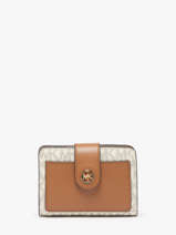 Portefeuille Mk Charm Michael kors Beige mk charm R4G0KF5B