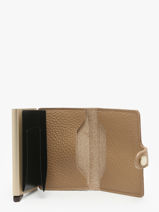 Porte-cartes Cuir Secrid Beige pebble MPE-vue-porte