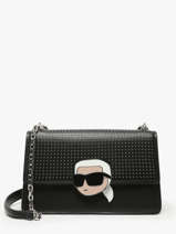 Sac Port paule K Ikonic 2.0 Cuir Karl lagerfeld Noir k ikonic 2.0 246W3027