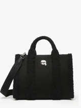 Handtas K Ikonic 2.0 Katoen Karl lagerfeld Zwart k ikonic 2.0 246W3881