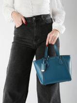 Sac Bandoulire Taryn Cuir Michael kors Bleu taryn F4GTBC1L-vue-porte
