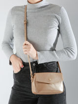 Cross Body Tas Luna Leder Hexagona Goud luna 6820083-vue-porte
