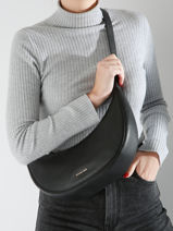 Sac Port paule Avra Cuir Michael kors Noir avra T4G1UC6L-vue-porte