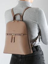 Sac  Dos Hexagona Beige solange 9620077-vue-porte