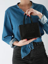 Sac Bandoulire Heritage Lola casademunt Noir heritage 84-vue-porte