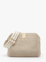 Cross Body Tas Ajoure Lulu castagnette Beige ajoure WINSTON