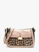 Sac Bandoulire Leopard Lulu castagnette Beige leopard TWIGGY