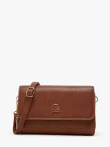 Cross Body Tas Zip Lulu castagnette Bruin zip WISH