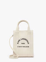 Sac Bandoulire Rsg Coton Karl lagerfeld Blanc rsg 240W3890