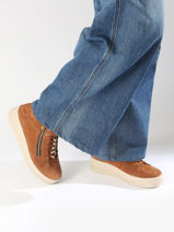 Sneakers En Cuir Remonte Marron women 22-vue-porte