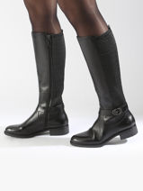 Bottes Cavalires En Cuir Tamaris Noir accessoires 43-vue-porte