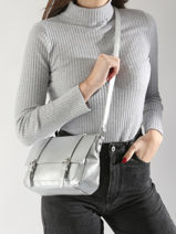 Sac Bandoulire Venus Miniprix Argent venus F2326-vue-porte