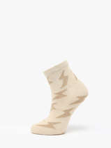Sokken Vanessa wu Beige socks women CH006BG