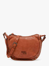 Cross Body Tas Barcelone Leder Basilic pepper Bruin barcelone BBAC05