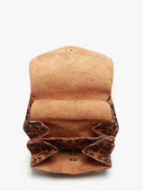 Porte-monnaie Cuir Paul marius Marron leopard GUSTALEO-vue-porte