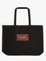 Sac Tote Bag Lopard Coton Paul marius Marron cadeau LPB