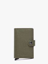 Porte-cartes Cuir Secrid Vert crisple MC