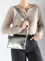 Sac Bandoulire Venus Miniprix Gris venus F2315-vue-porte