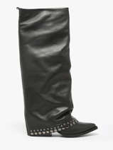 Bottes En Cuir N�6 Noir women AN31