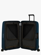 Harde Reiskoffer Essens Samsonite Blauw essens 146911-vue-porte