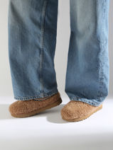 Pantoffels Tasman Maxi Curly Uit Leder Ugg Beige women 1158356-vue-porte