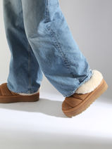 Chaussons Tazzlita En Cuir Ugg Beige women 1146390-vue-porte