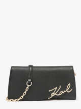 Sac Bandoulire K Signature Cuir Karl lagerfeld Noir k signature A1W32068