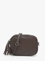 Sac Bandoulire Caviar Cuir Milano Marron caviar CA2006N