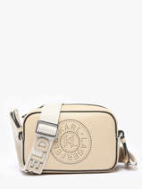 Cross Body Tas K Circle Leder Karl lagerfeld Beige k circle A1W30024