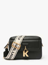 Sac Bandouli�re K Lock Cuir Karl lagerfeld Noir k lock A1W30406