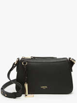 Sac Bandouli�re Faubourg Cuir Lancel Noir faubourg A13524
