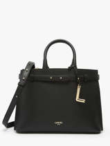Sac Port Main Faubourg Cuir Lancel Noir faubourg A13528