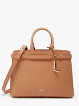 Sac Port Main Faubourg Cuir Lancel Marron faubourg A13528