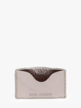 Kaarthouder Leder Paul marius Grijs vintage GABIN-vue-porte