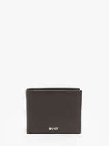 Porte-monnaie Cuir Hugo boss Marron smooth HLM403Y