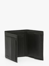 Portefeuille Grained Cuir Hugo boss Noir grained HLO416A-vue-porte