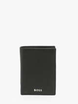 Portefeuille Porte-monnaie Grained Cuir Hugo boss Noir grained HLG416A