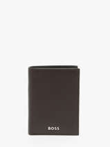 Porte-cartes Porte-monnaie Smooth Cuir Hugo boss Marron smooth HLG403Y