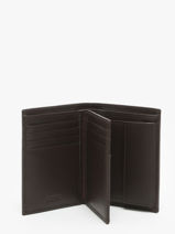 Portefeuille Met Portemonnee Leder Hugo boss Bruin smooth HLG403Y-vue-porte