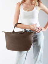 Longchamp Le pliage green Sac port main Marron-vue-porte