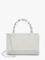 Sac De Soire Miniprix Argent strass XS95009