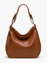 Sac Port paule Caviar Cuir Milano Marron caviar CA24069