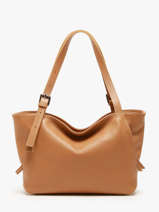 Schoudertas Caviar Leder Milano Bruin caviar CA24065