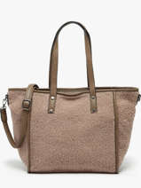 Schoudertas Miniprix Beige fur 3922
