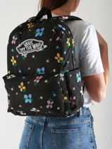 Rugzak 1 Compartiment Vans Zwart backpack VN000H4Y-vue-porte