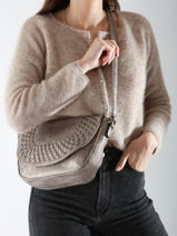Cross Body Tas Winter Tresse Miniprix Zilver winter tresse 6004-vue-porte